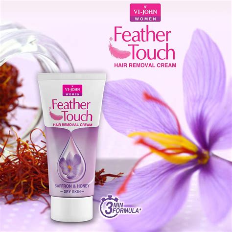 Buy VI-JOHN Feather Touch Hair Removal Cream Pack of 5 | Rose 40 gm ...