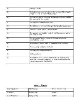 Let's Talk Vocab...Certified Nursing Assistant Part 3 (Health Sciences ...