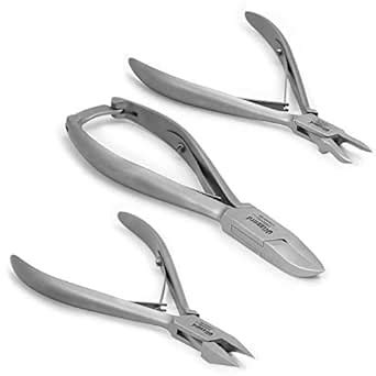 Nail Clippers by Blizzard, 3-Piece German Forged Podiatry Tool Kit ...