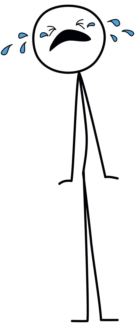 Crying Stick Figure