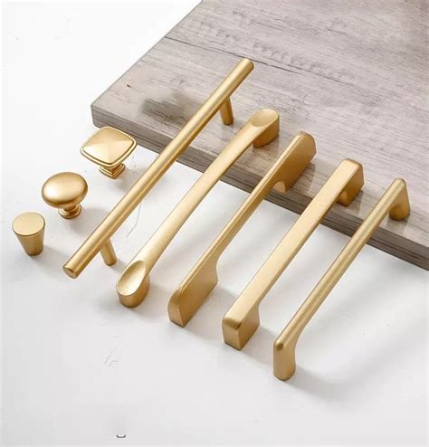 25% OFF Elegant & Simple Matte Gold Cabinet Handles Solid Aluminum ...