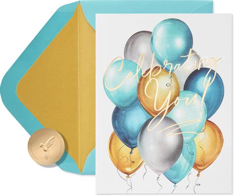 Amazon.com : Papyrus Birthday Card (Celebrating You) : Office Products