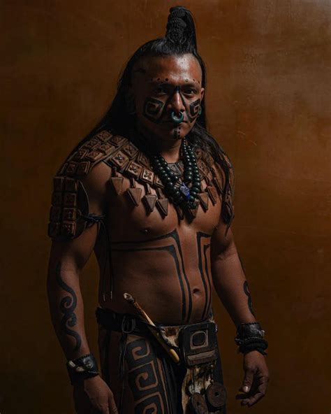 Native Mayan from Yucatan wearing traditional accessories and body ...