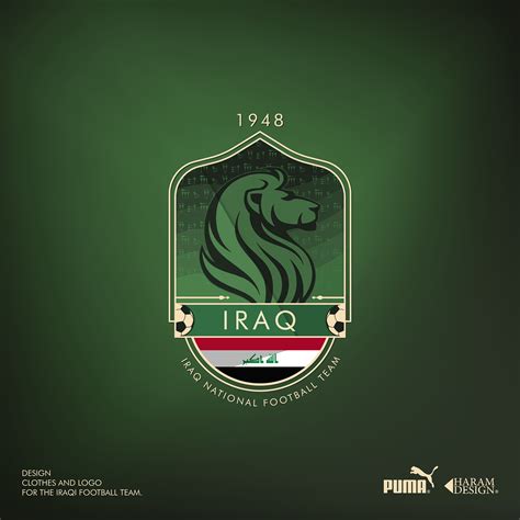 Redesign of the iraqi team logo & clothes. on Behance | Clothing logo ...