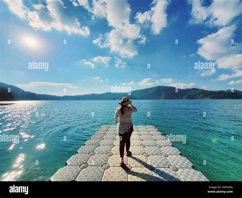 Lakes of Montebello, Chiapas, Mexico near Guatemalan border Stock Photo ...