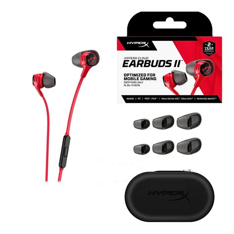 Buy HYPERX Cloud Earbuds II Gaming Earphones (Red) In India | EliteHubs.com