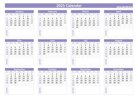 2025 printable calendar with week numbers and holidays