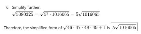 the value of √46.47.48.49+1 when simplified is - Brainly.in