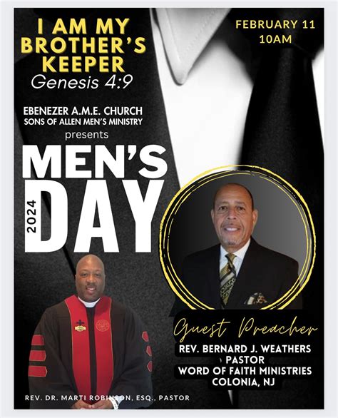 Men's Conference, Retreats and Events - Ebenezer Ame Church in Rahway