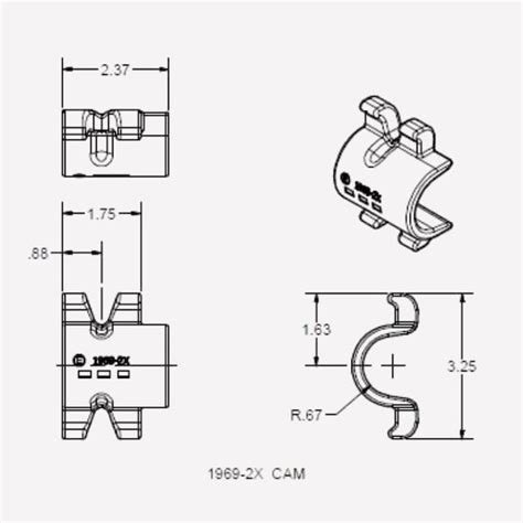 Eberhard Manufacturing Co Rod Bracket EMC 1969-10 ZN | Zoro