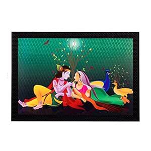 eCraftIndia 'Radha and Lord Krishna' UV Art Painting (Synthetic Wood ...