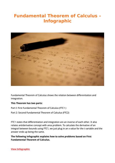 Image result for Fundamental theorem of calculus Calculus Tutorial