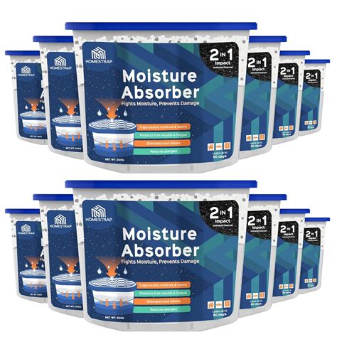 Homestrap Moisture Absorber Box 600ml (Pack of 12) | Dehumidifier ...