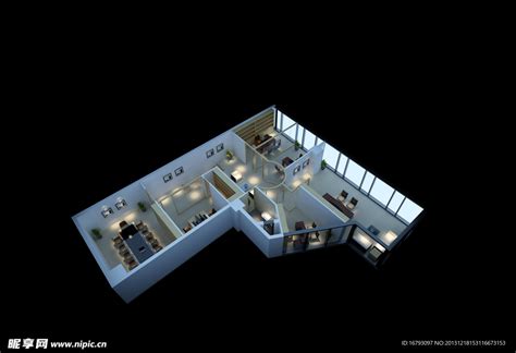 一居室户型装修3D布局效果图欣赏(4) - 设计之家
