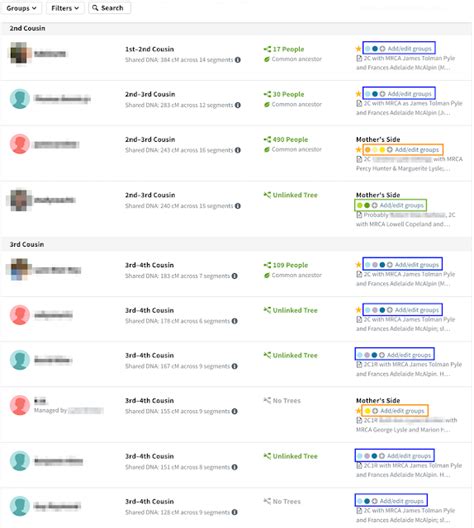 Image result for AncestryDNA Color Coding