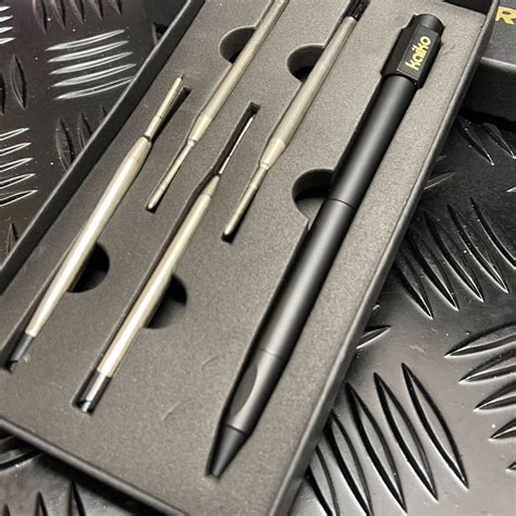 BLACK Weighted Spinner Pen with 4 refills — Kaiko Fidgets Australia Pty Ltd