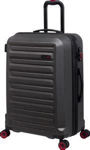 It Luggage Oscillate Polycarbonate Hard sided Suitcase Pewter 25 inches ...
