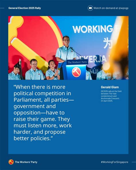 GE2025 Rally: Political Competition – geraldgiam.sg