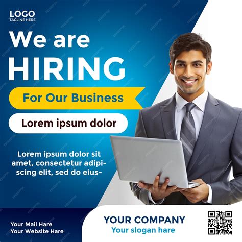 Editable Job Poster Design Template 的图像结果