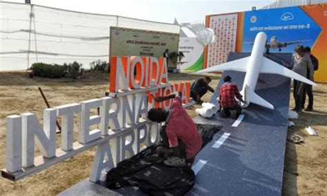 Construction of runway, terminal & ATC tower in full swing at Noida ...