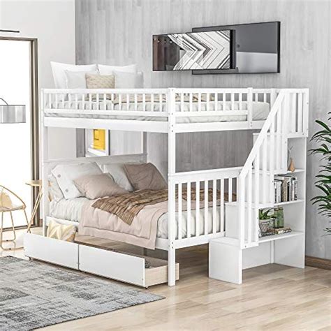 P PURLOVE Stackable Full Over Full Bunk Bed with India | Ubuy