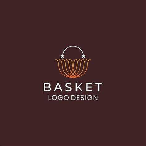 Empty ethnic basket logo template | Premium Vector