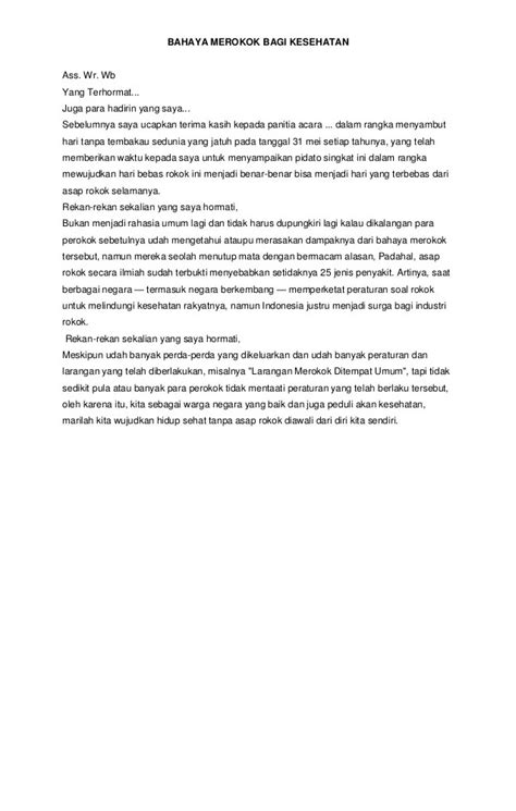 Contoh Teks Pidato Bahasa Indonesia Singkat - Kumpulan Contoh Teks Pidato