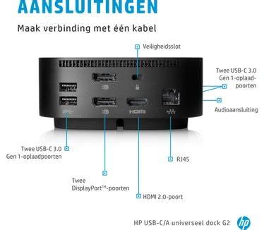HP USB-C dock G5 (5TW10AA): beste prijs - Tweakers
