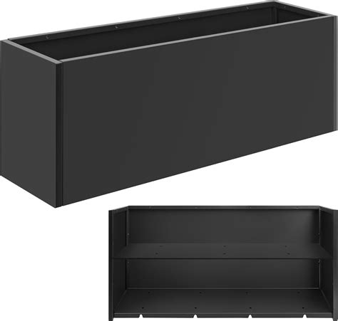 Amazon.com : Toriexon Metal Planter Box 46” x 16” x 16”, Tall Planter ...