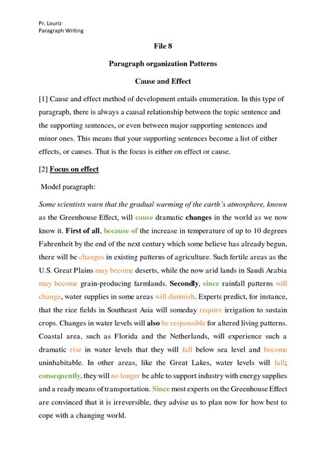 Image result for Paragraph Organization Example