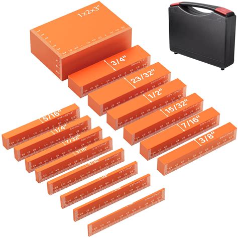 Buy Neitra Setup Blocks Woodworking - 15 PCS Aluminum Height Gauge ...