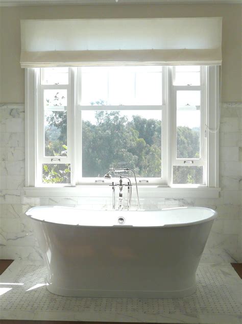 Sunrise Piedmont Tub (freestanding) in front of a window Bath Window ...