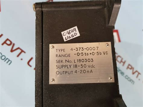 Bell & howell m-series pressure transmitter 4-373-0007 – Aeliya Marine Tech