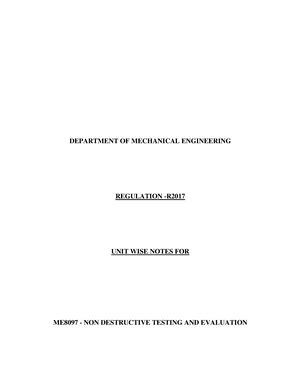 Ultrasonic Testing - Non destructive testing - Studocu