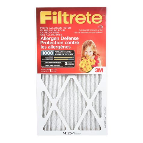 Micro Allergen Filter - 1" x 14" x 25" from 3M FILTRETE | BMR