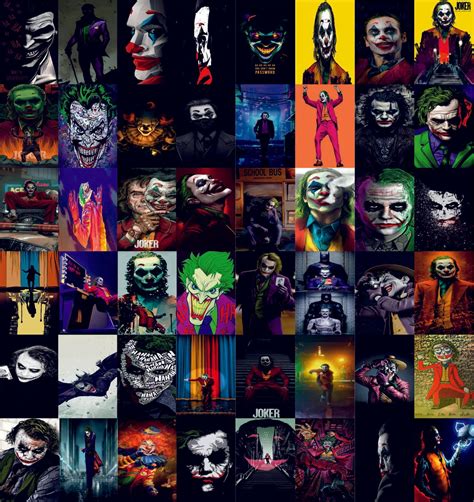 Joker Wall Collage Kit - A4 Size Wall Posters Set - BRANDQ – The Poster ...