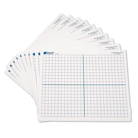 Learning Resources Double Sided 9x11 X-Y Axis Dry-Erase Mats, Set of 10 ...