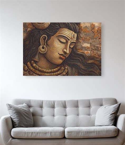 Shiva's Divine Serenity - On Canvas – The Satyuga