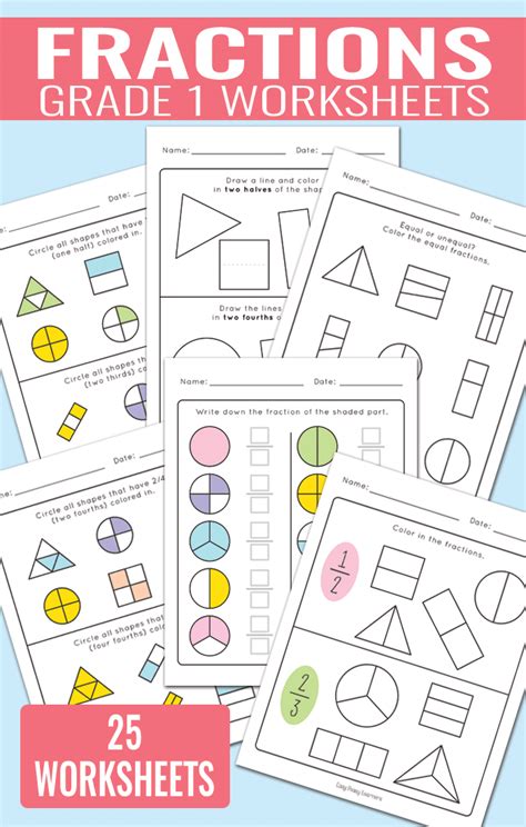 Image result for Fractions Form 1 Worksheet