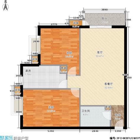 95平米三室一厅小户型装修设计效果图案例_装修保障网