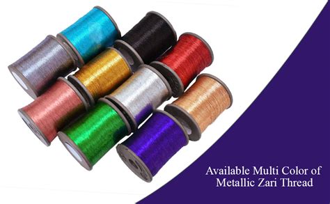 Embroiderymaterial Metallic Zari Thread for Embroidery, sewing and ...