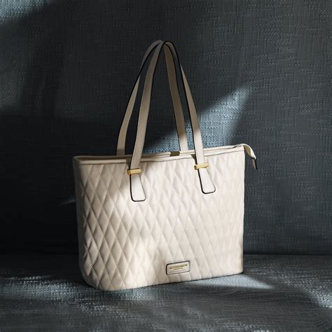Buy White Lannister Quilted Tote Bag - Accessorize India