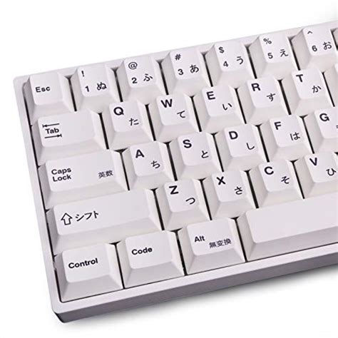 Buy Gliging 135 Keys PBT Japanese Keycaps Cherry Profile DYE-Sub White ...