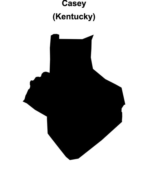 Casey County, Kentucky blank outline map 46721178 Vector Art at Vecteezy