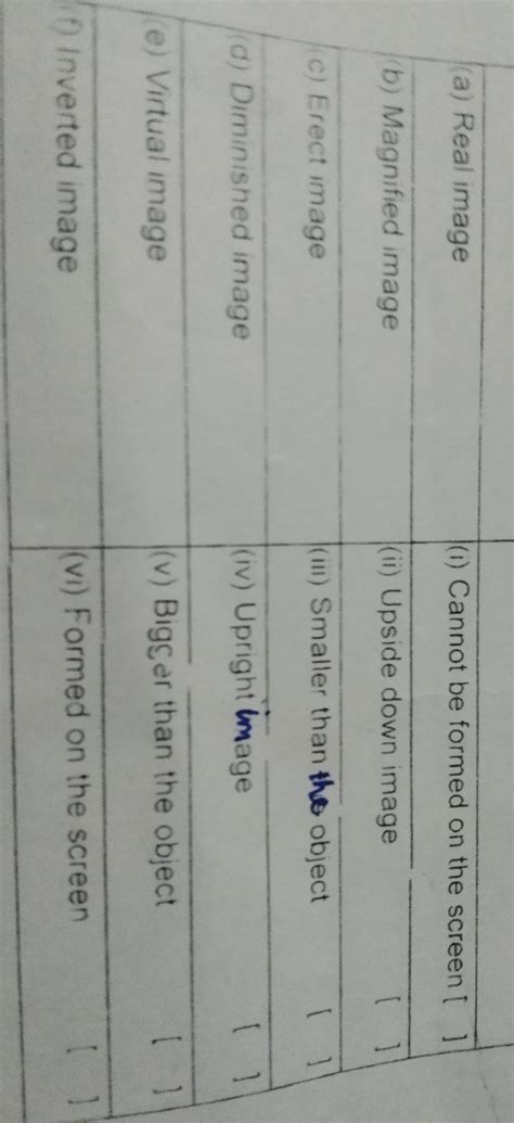 please solve this match the following - Brainly.in