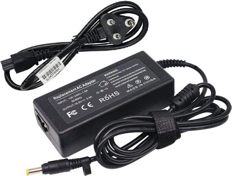 Maxelon 3 Pin Power Cable & HP Blue Pin Original Laptop Charger 19.5V 3 ...