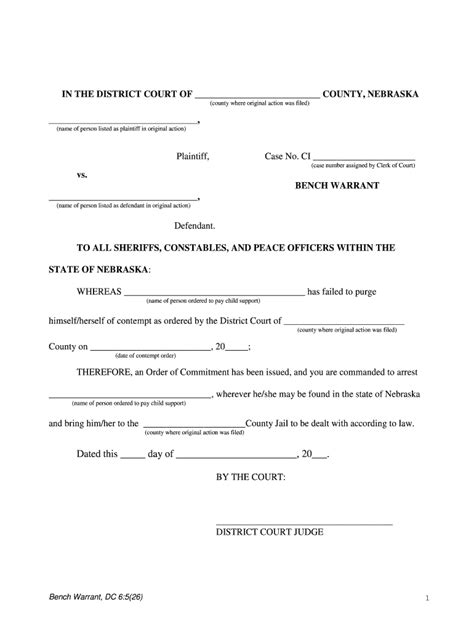 Fillable Online TO ALL SHERIFFS, CONSTABLES, AND PEACE OFFICERS WITHIN ...