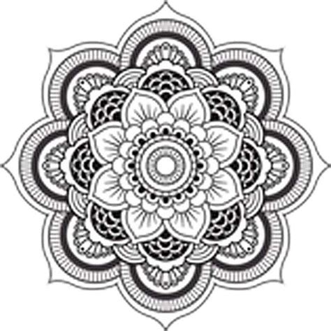 Divine Designs Mandala Design Black White Vinyl Decal Sticker - India ...