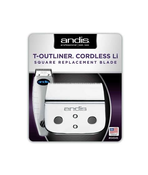 Andis Cordless T-Outliner Square Replacement Blade #04545 - Barber ...