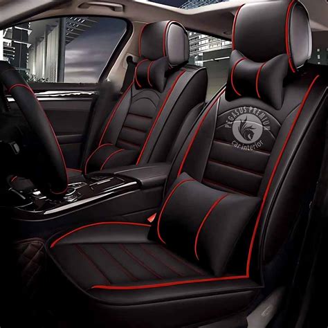 Maruti Suzuki Grand Vitara Seat Cover in Black Red Pegasus Premium ...